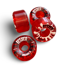 Load image into Gallery viewer, Lester Kasai HARD TRANSLUCENT Wheels 56mm/100a