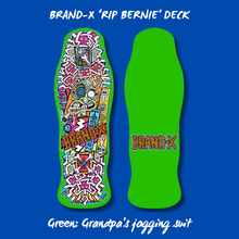 Load image into Gallery viewer, RIP Bernie Limited Edition, HAND-PAINTED Deck 10"x30.25" (PRE-ORDER, MARCH 2027)