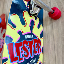 Load image into Gallery viewer, Lester Kasai Cruiser Complete Skateboard 10”x33.5” HAND-PAINTED with SIMS SNAKE WHEELS (1 of 1)