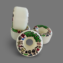 Load image into Gallery viewer, Toxic Team VERY HARD, GLOW-IN-THE DARK (NEON GREEN) Wheels 54mm/102a