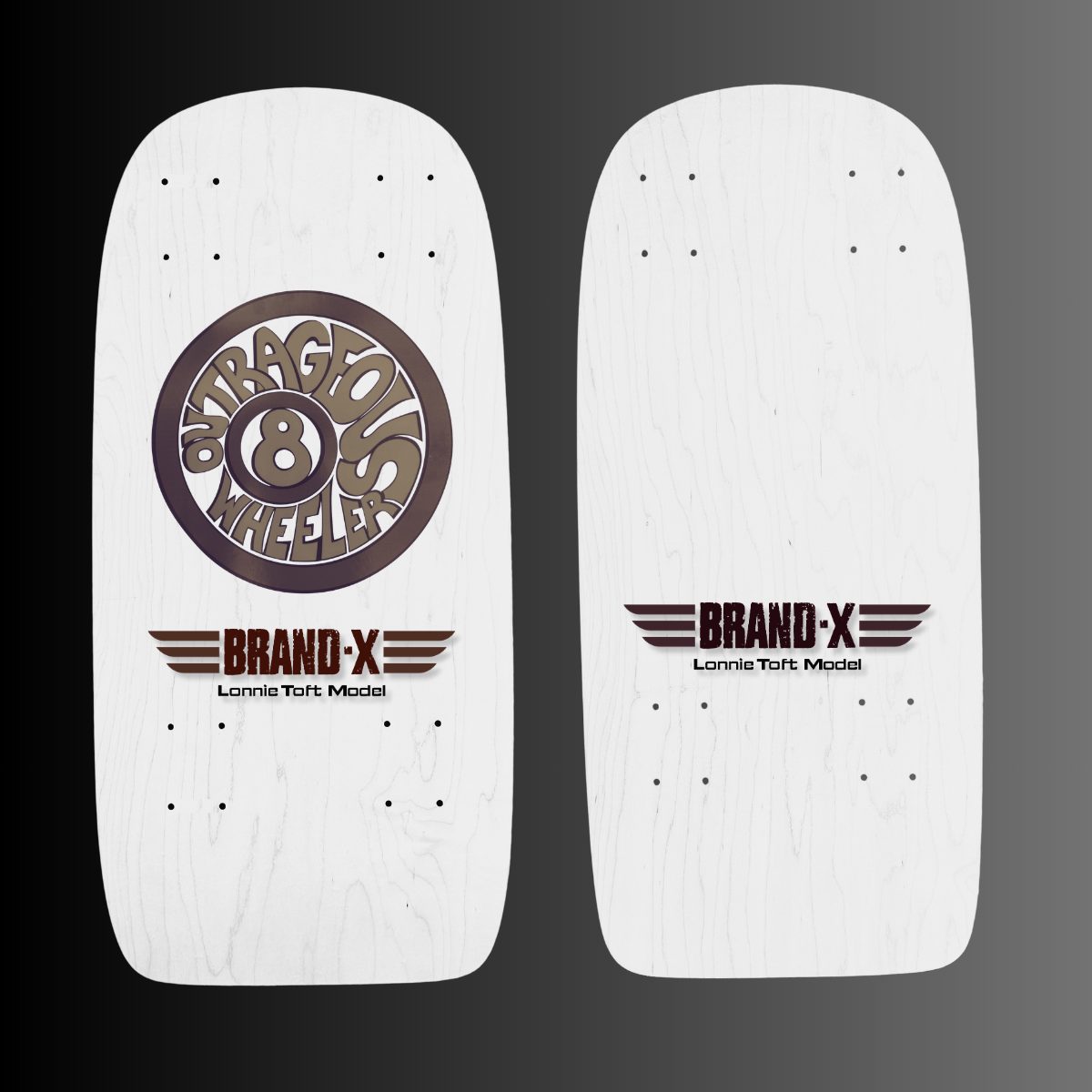Lonnie Toft OUTRAGEOUS 8-WEELER Deck – Brand-X Skateboards