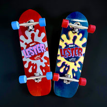 Load image into Gallery viewer, Lester Kasai Cruiser Complete Skateboard 10”x33.5” HAND-PAINTED with SIMS SNAKE WHEELS (1 of 1)