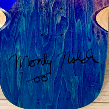 Load image into Gallery viewer, Monty Nolder Stripes ONE OF A KIND, HAND-PAINTED & AUTOGRPAHED Deck 10"x30" (1 of 1)