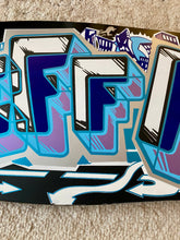 Load image into Gallery viewer, Jeff Phillips GRAFFITI Ultra Limited Edition, Black Metallic Reverse HAND-PAINTED BBC Deck (1 of 15)