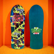 Load image into Gallery viewer, WAFFLE EVENT TICKET: Sean Goff Baby Skater Deck 10"x30.25" HAND PAINTED (1 of 2)