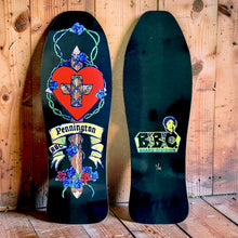 Load image into Gallery viewer, Bryan Pennington BBC GLOW-IN-DARK Crucifix HAND-PAINTED, LIMITED-EDITION Deck 10.3" x30.5" (1 of 10)