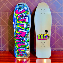 Load image into Gallery viewer, Jeff Phillips GRAFFITI Limited Edition, Metallic Silver Flake HAND-PAINTED BBC Deck (1 of 2)