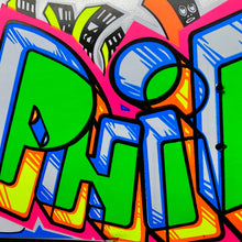 Load image into Gallery viewer, Jeff Phillips GRAFFITI Ultra Limited Edition, Metallic Silver HAND-PAINTED BBC Deck (1 of 7)