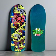 Load image into Gallery viewer, WAFFLE EVENT TICKET: Sean Goff Baby Skater Deck 10"x30.25" HAND PAINTED (1 of 2)