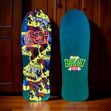 Load image into Gallery viewer, WAFFLE EVENT TICKET: Sean Goff Baby Skater Deck 10"x30.25" HAND PAINTED (1 of 2)