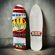 Load image into Gallery viewer, Monty Nolder BBC Limited Edition Deck 9.5"x32" HAND PAINTED (1 of 10) - AUTOGRAPHED