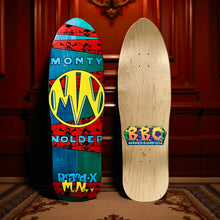 Load image into Gallery viewer, Monty Nolder BBC LIMITED EDITION Deck 9.5"x32" HAND PAINTED (1 of 4)