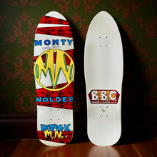 Load image into Gallery viewer, Monty Nolder BBC Limited Edition Deck 9.5"x32" HAND PAINTED (1 of 10) - AUTOGRAPHED