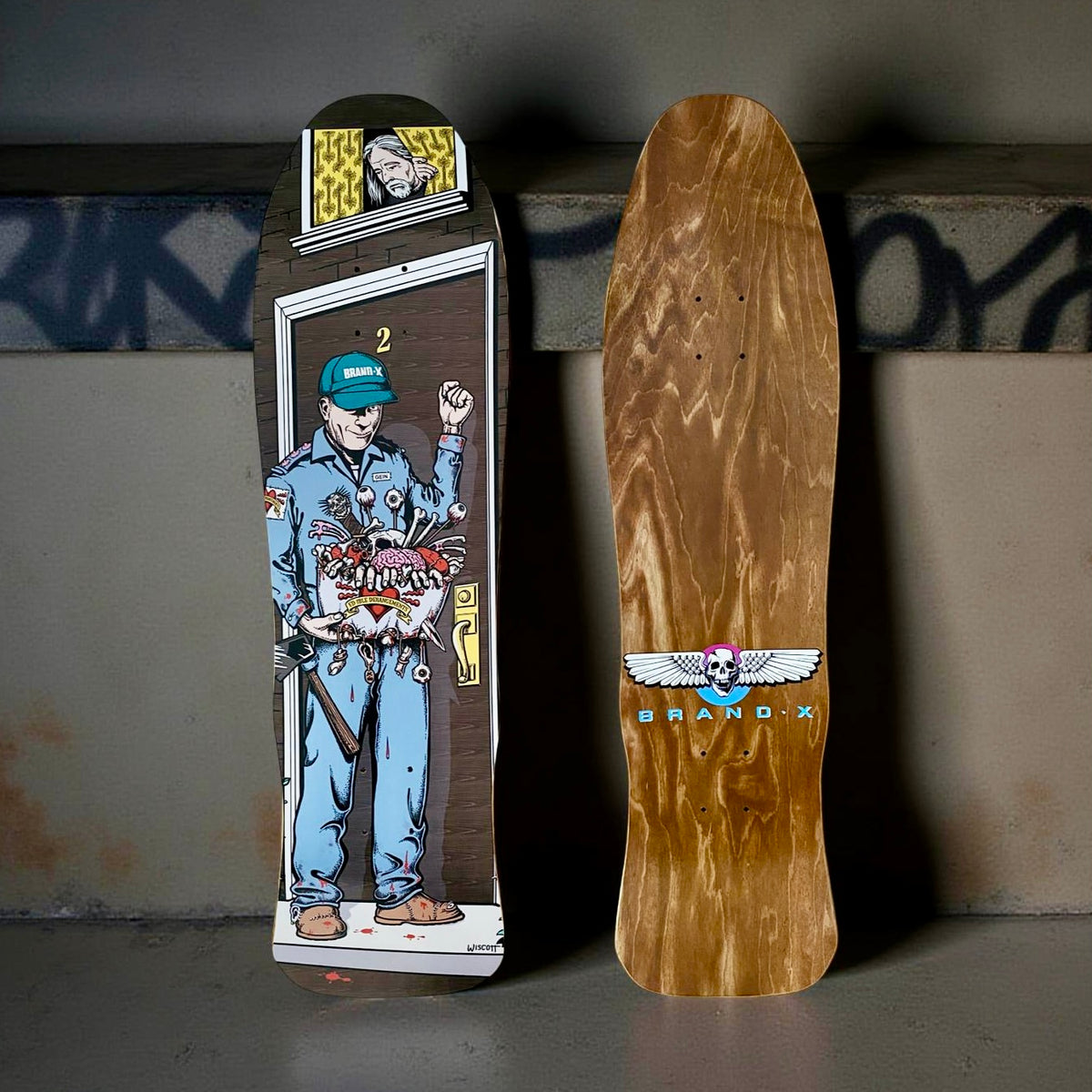 Ed Gein 2 SWEEPER 9”x33” Deck – Brand-X Skateboards