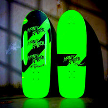 Load image into Gallery viewer, Monty Nolder STRIPES Limited Edition ROUTED Deck 10”x30” HAND-PAINTED (1 of 5)