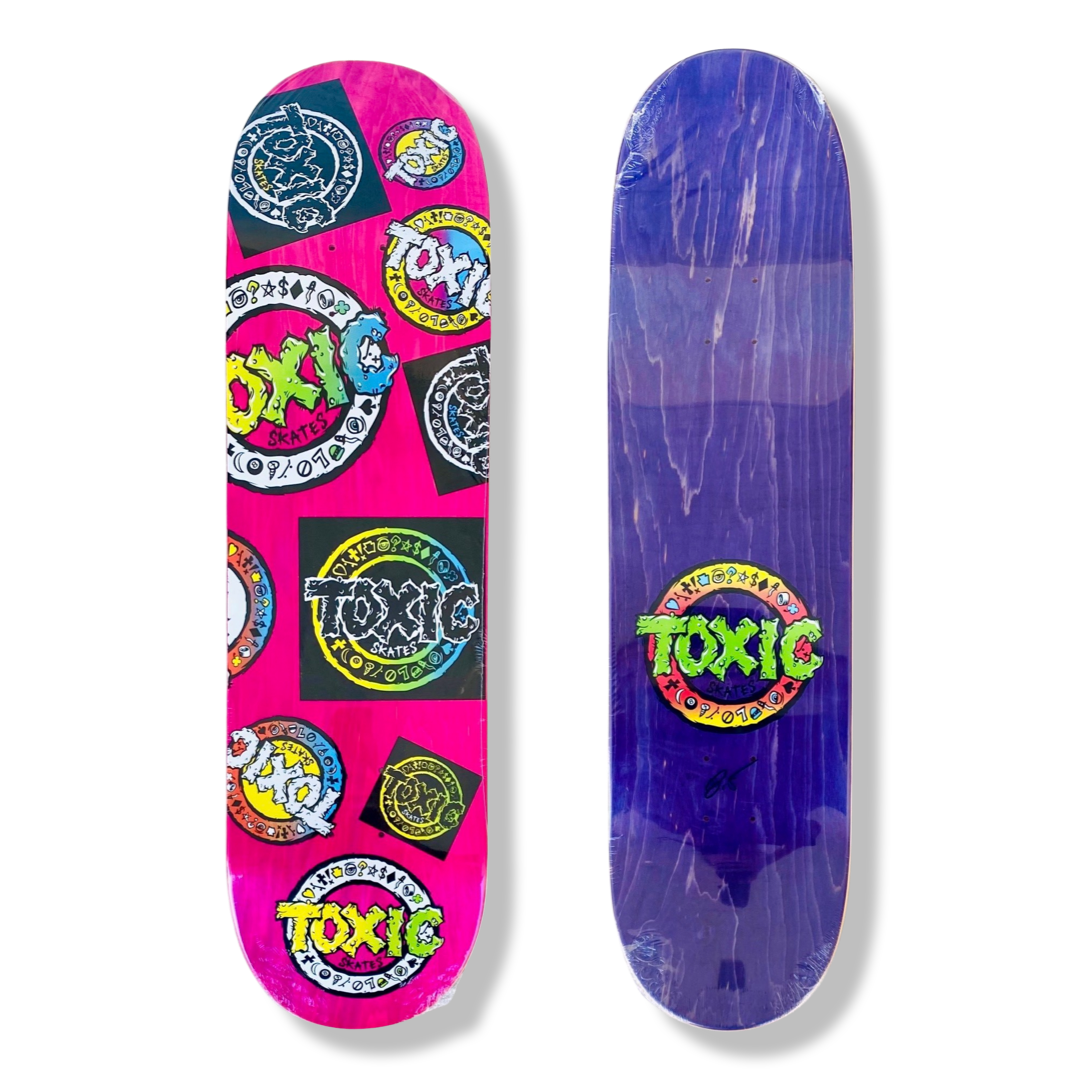 Toxic Team Pop Deck (assorted stain colors) – Brand-X Skateboards