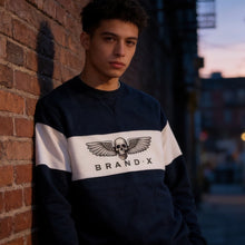 Load image into Gallery viewer, Brand-X Vintage Eagle Stripe Sweatshirt