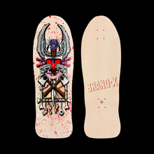 Load image into Gallery viewer, Ed Gein, Limited Edition, Hand-Painted BLOOD SPLATTER Deck 10"x30" (1 of 9)