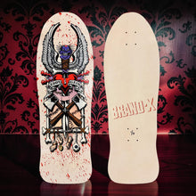Load image into Gallery viewer, Ed Gein, Limited Edition, Hand-Painted BLOOD SPLATTER Deck 10"x30" (1 of 9)