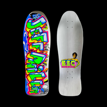 Load image into Gallery viewer, Jeff Phillips GRAFFITI Ultra Limited Edition, Metallic Silver HAND-PAINTED BBC Deck (1 of 7)