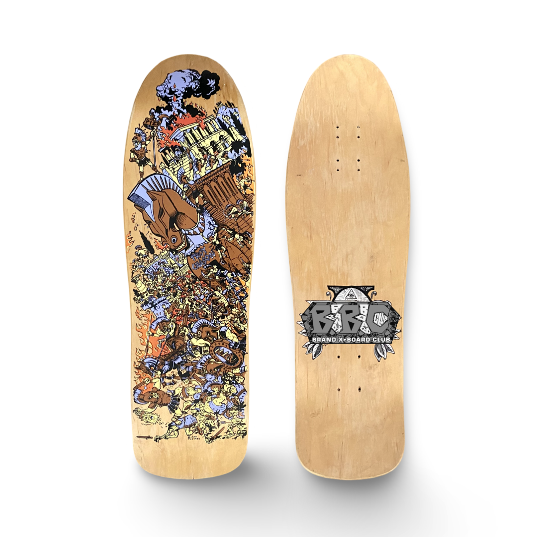 BBC Troy Chason Trogan Horse 9.5”x31.5” HANDPAINTED, LIMITED EDITION