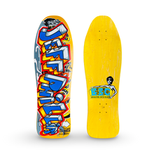 Load image into Gallery viewer, Jeff Phillips GRAFFITI Limited Edition, Yellow HAND PAINTED BBC Deck (1 of 35)