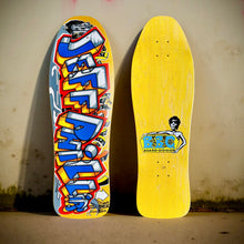 Load image into Gallery viewer, Jeff Phillips GRAFFITI Limited Edition, Yellow HAND PAINTED BBC Deck (1 of 35)