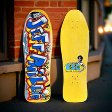 Load image into Gallery viewer, Jeff Phillips GRAFFITI Limited Edition, Yellow HAND PAINTED BBC Deck (1 of 35)