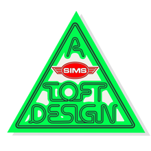 Load image into Gallery viewer, Sims Lonnie Toft Design Sticker 4.2"
