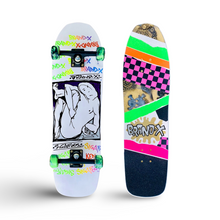 Load image into Gallery viewer, Sigafoos Demon 9.1”x32.5” HAND-PAINTED Complete Skateboard
