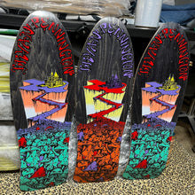 Load image into Gallery viewer, Bryan Pennington Marching Mushrooms "Rider" 9.5”x30” BBC Deck (PRE-ORDER, NOVEMBER)
