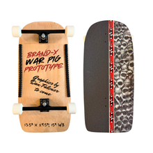 Load image into Gallery viewer, Brand-X WAR PIG Deck 13.5" x 29.5" (PRE-ORDER, JANUARY 2027)
