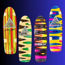Load image into Gallery viewer, Lonnie Toft Designs ONE-OF-A-KIND &amp; HAND-PAINTED "77" Deck or Complete 8.5”x31” (PRE-ORDER, JULY)
