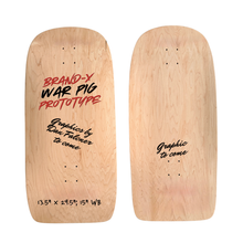 Load image into Gallery viewer, Brand-X WAR PIG Deck 13.5" x 29.5" (PRE-ORDER, JANUARY 2027)
