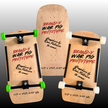 Load image into Gallery viewer, Brand-X WAR PIG Deck 13.5" x 29.5" (PRE-ORDER, FEBRUARY 2027)
