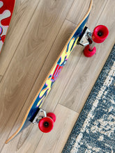 Load image into Gallery viewer, Lester Kasai Cruiser Complete Skateboard 10”x33.5” HAND-PAINTED with SIMS SNAKE WHEELS (1 of 1)
