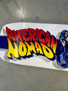 Nomad ‘Chopper Chick’ Limited Edition Deck 9.4”x34" HAND-PAINTED (1 of 10)