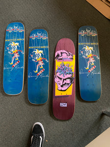 Denny Riordon Jester FREESTYLE Limited Edition Deck 7.3” x 27.75” (HAND PAINTED, PRE-ORDER, FEBRUARY 2025)