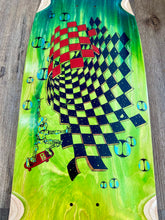 Load image into Gallery viewer, Krypto Wave Limited Edition Deck 10”x30” HAND PAINTED (1 of 5)
