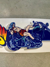 Load image into Gallery viewer, Nomad ‘Chopper Chick’ Limited Edition Deck 9.4”x34&quot; HAND-PAINTED (1 of 10)
