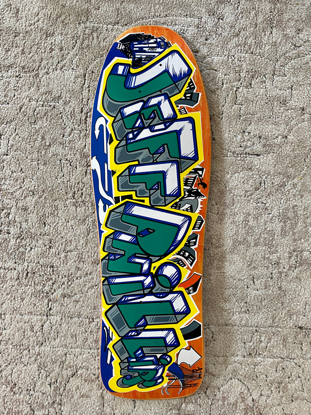 BLEMISHED: Jeff Phillips GRAFFITI Limited Edition, HAND PAINTED BBC Decks