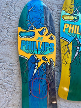Load image into Gallery viewer, BLEMISHED: Jeff Phillips BREAKOUT GLOW-IN-THE-DARK, ONE-OF-A-KIND, HAND PAINTED Decks (1 of 1)
