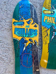 BLEMISHED: Jeff Phillips BREAKOUT GLOW-IN-THE-DARK, ONE-OF-A-KIND, HAND PAINTED Decks (1 of 1)