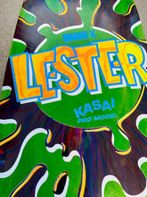 Load image into Gallery viewer, Lester Kasai 10”x40” HAND PAINTED, ONE OF A KIND Longboard COMPLETE (1 of 1)
