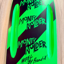 Load image into Gallery viewer, Monty Nolder STRIPES Limited Edition ROUTED Deck 10”x30” HAND-PAINTED (1 of 5)
