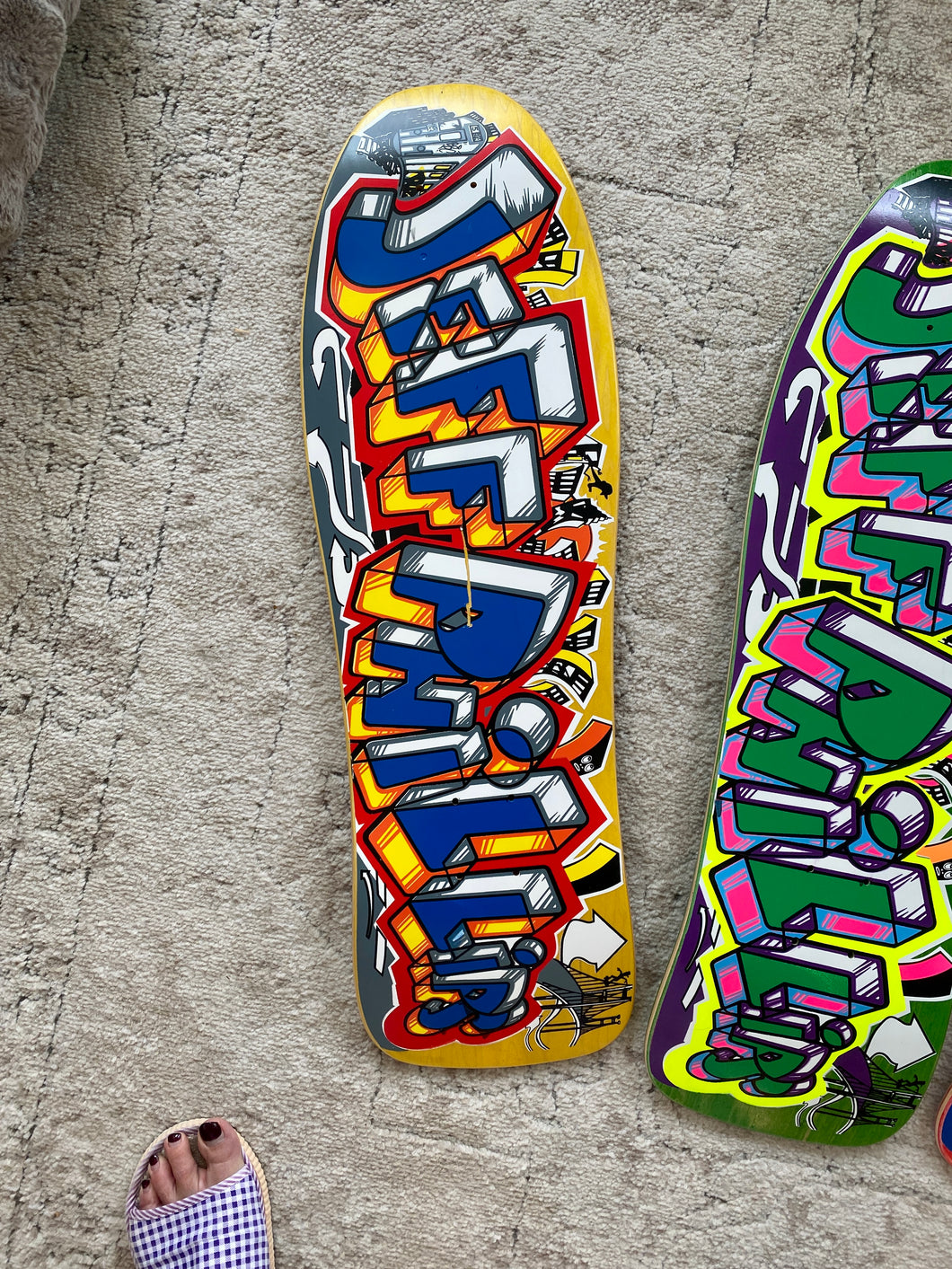 BLEMISHED: Jeff Phillips GRAFFITI Limited Edition, HAND PAINTED BBC Decks