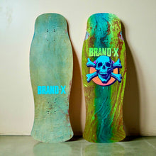 Load image into Gallery viewer, Knucklehead FLUORESCENT &amp; GLOW IN DARK &amp; FLOCKED Hammerhead Deck 10.6&quot;x31&quot; HAND-PAINTED (1 of 1)
