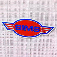 Load image into Gallery viewer, Sims USA Logo Sticker 6.5”
