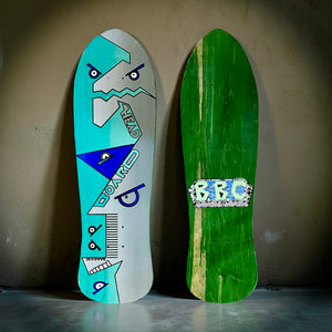 WAFFLE EVENT TICKET: BBC Head Board 9.4”x31.5”, HAND-PAINTED Deck (1 of 15)