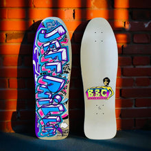 Load image into Gallery viewer, Jeff Phillips GRAFFITI Ultra Limited Edition, Metallic Silver HAND-PAINTED BBC Deck (1 of 2)
